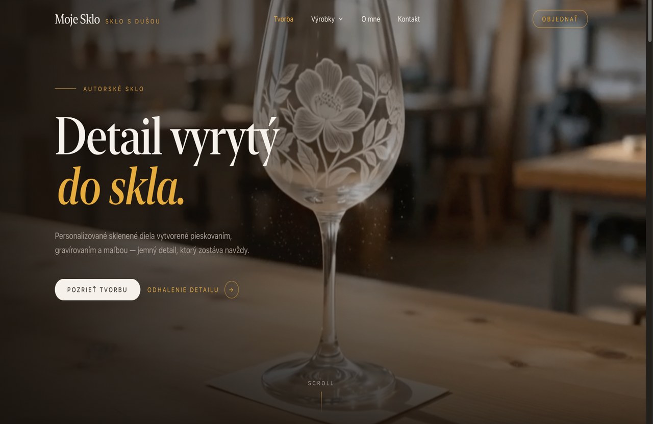 Z galérie chaosu k tichej vitríne – nový web
