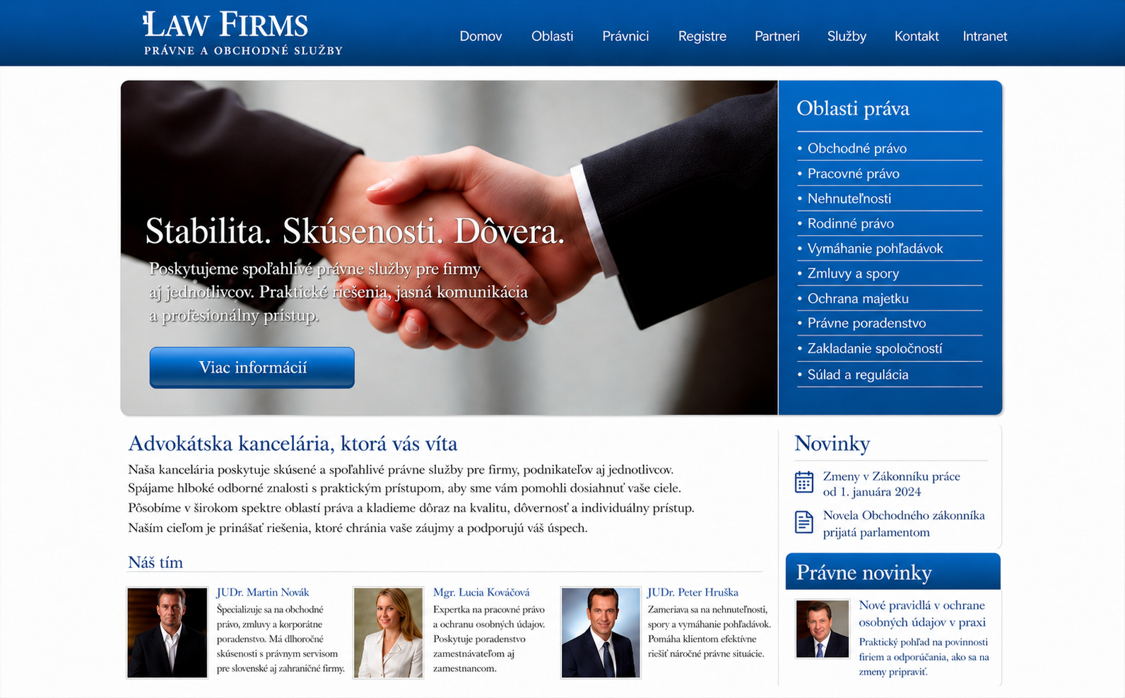 Vážnosť bez prachu – pôvodný web